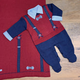 Macacão e Manta - Suspensório - Red. Naval e Steal